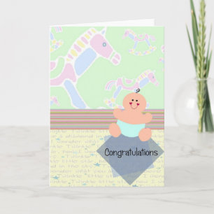 Carte Félicitations, nouveau bébé