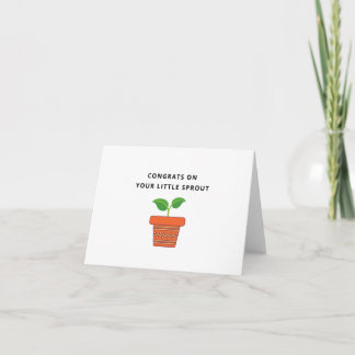 Carte Félicitations  | Nouveau bébé | Little Sprout