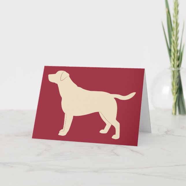 Carte Félicitations Nouveau Labrador Retriever (Devant)