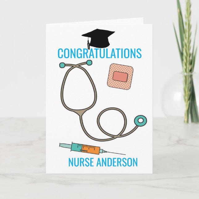 Carte Félicitations Nurse Graduate (Devant)