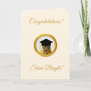 Carte Félicitations Owl Graduation