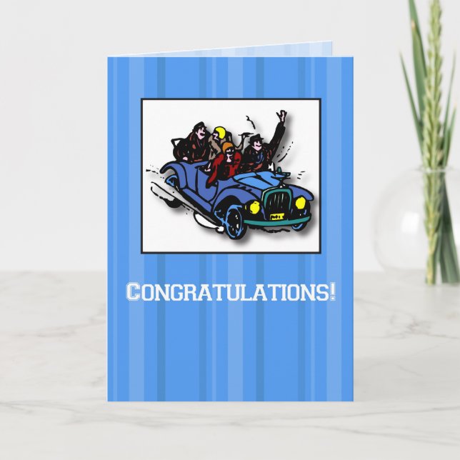 Carte Félicitations Performance, Roaring 20 (Devant)