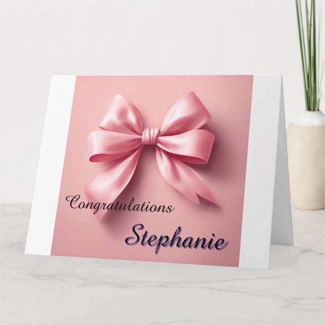 Carte Félicitations Personnalisées Félicitations À La Bo (Devant)