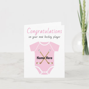 Carte Félicitations Personnalisées Nouvelle Fille Bébée 