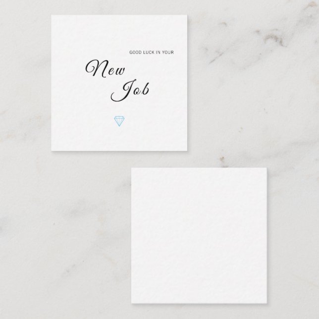 Carte Félicitations pour bon travail (Devant / Derrière)