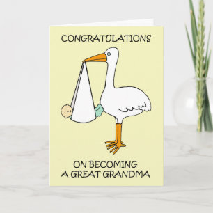 Carte Félicitations pour devenir grand-mère