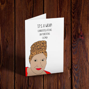 Carte Félicitations Pour La Finition De Chemo