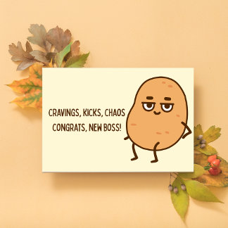 Carte Félicitations pour la grossesse amusante du nouvea