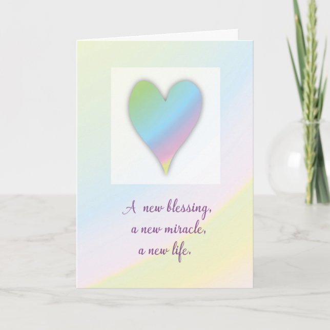 Carte Félicitations pour la naissance de Rainbow Baby (Devant)