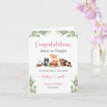 Félicitations pour la nouvelle fille de bébé de Wo