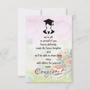 Carte Félicitations pour la remise des diplômes