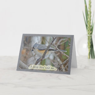 Carte Félicitations pour la retraite Tufted Titsouris