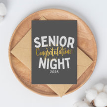 Félicitations pour la soirée des seniors année per