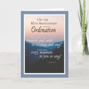 Carte Félicitations pour le 10e anniversaire de l'ordina