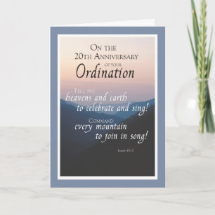 Carte Félicitations pour le 20e anniversaire de l'ordina