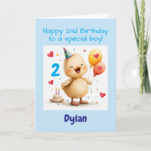 Carte Félicitations pour le 2ème anniversaire garçon, Ca