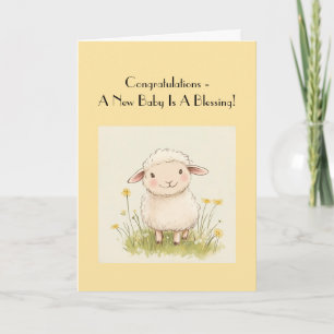 Carte Félicitations pour le Baby shower religieux, Gross