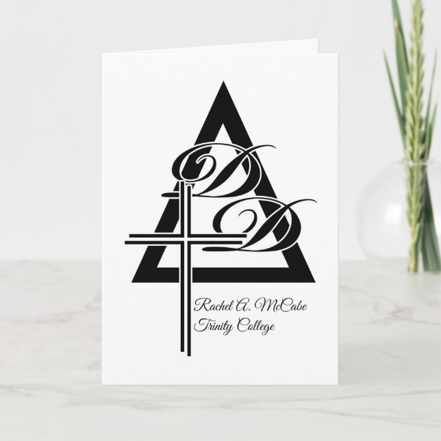 Carte Félicitations pour le doctorat de Divinité (Devant)