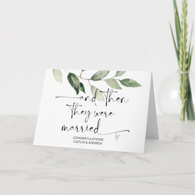 Carte Félicitations pour le jour du mariage pour l'épous (Devant)