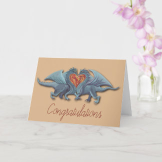 Carte Félicitations pour le mariage/les fiançailles d'am
