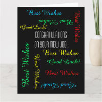 Félicitations pour le nouvel emploi de tous, JUMBO