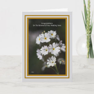 Carte Félicitations Pour Le Renouvellement De Votre Vow 