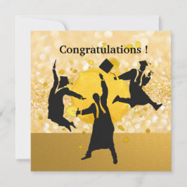 Carte Félicitations pour le thème Black & Gold