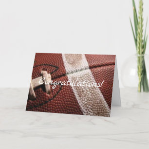 Carte félicitations pour le vieux football