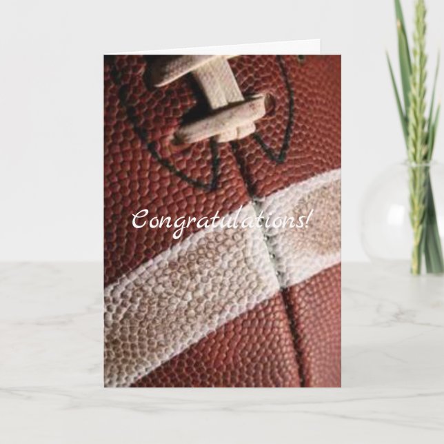 Carte félicitations pour le vieux football (Devant)