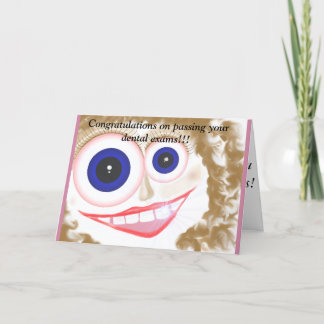 Carte Félicitations pour les examens dentaires