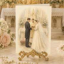 Félicitations pour un mariage catholique tradition