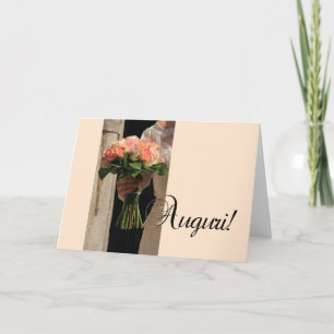 Carte félicitations pour un mariage italien