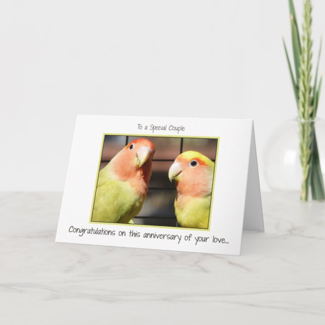 Carte Félicitations pour votre anniversaire de mariage (Devant)