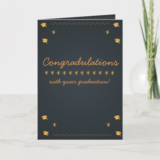 Carte Félicitations pour votre diplôme ! (Devant)