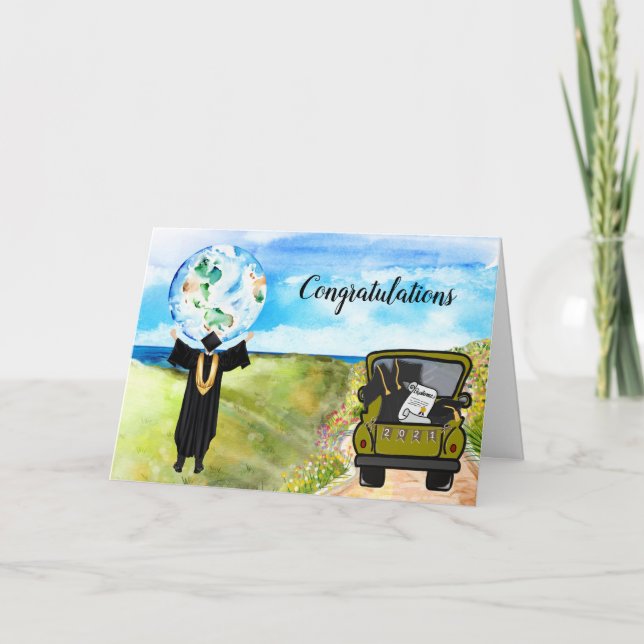 Carte Félicitations pour votre diplôme (Devant)