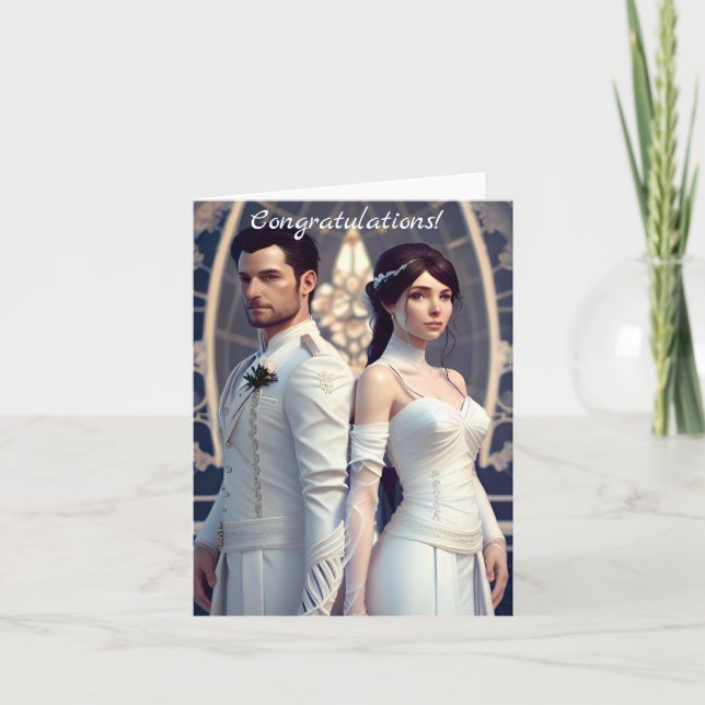 Carte Félicitations pour votre jour de mariage (Devant)