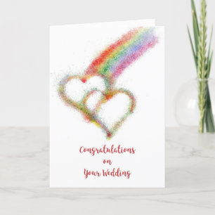 Carte Félicitations pour votre mariage lesbien ou gay 