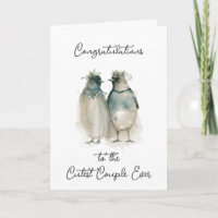 Félicitations pour votre mariage | Pingouins migno