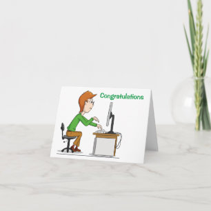 CARTE FÉLICITATIONS POUR VOTRE ***NOUVEAU EMPLOI***