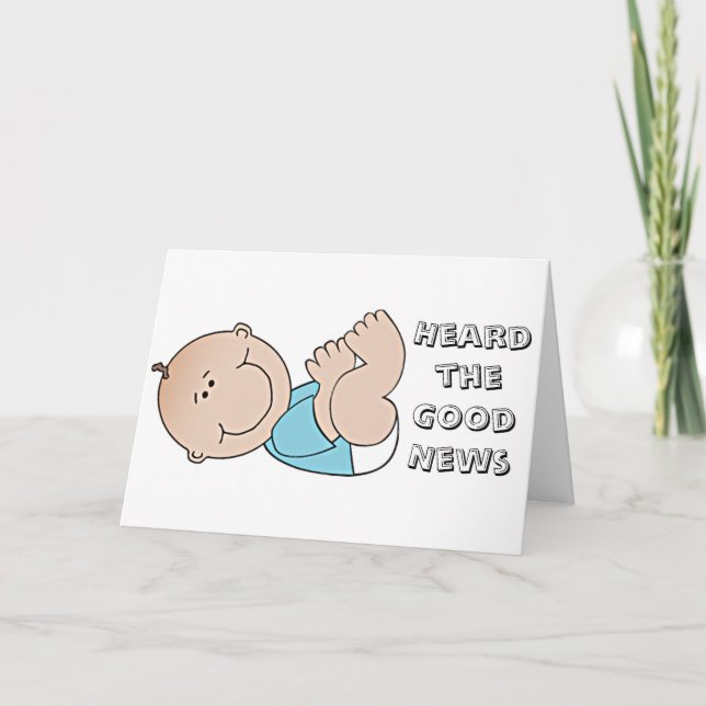 CARTE FÉLICITATIONS POUR VOTRE "NOUVEAU GARÇON DE BAB" (Devant)