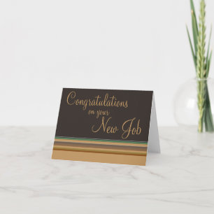 Carte Félicitations pour votre nouveau travail