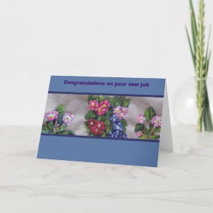 Carte Félicitations pour votre nouveau travail