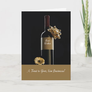 Carte Félicitations pour votre nouveau vin d'ouverture d