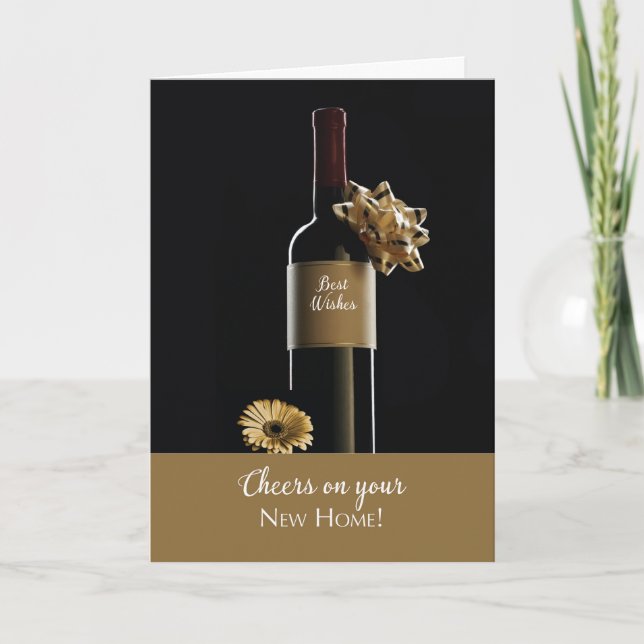 Carte Félicitations pour votre nouvelle bouteille de vin (Devant)