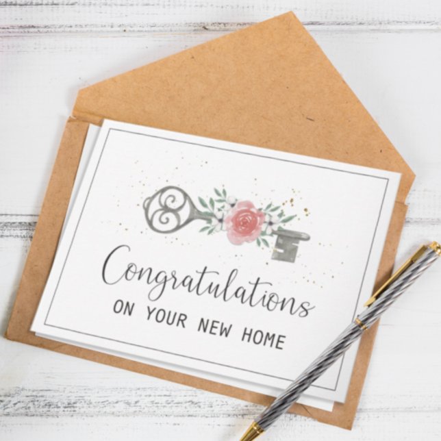 Carte Félicitations pour votre nouvelle maison (Congratulations on Your New Home)