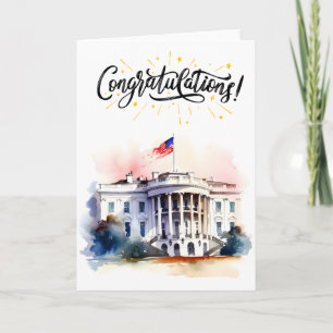 Carte Félicitations pour votre première élection