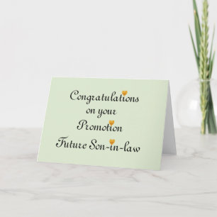 Carte Félicitations pour votre promotion Fils-en-Belle
