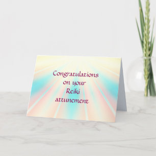 Carte Félicitations pour votre reconnaissance Reiki
