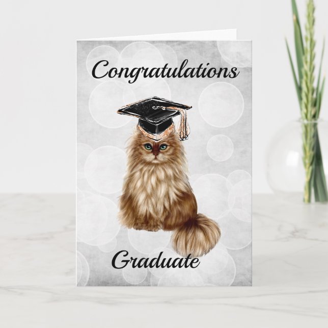 Carte Félicitations pour votre remise de diplômes. (Devant)