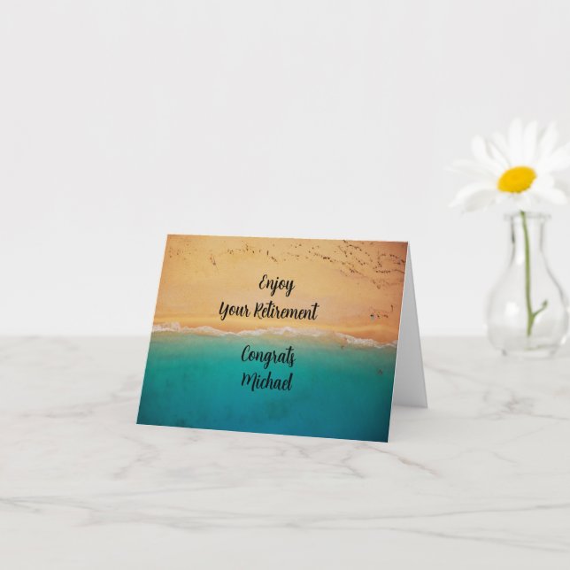 Carte Félicitations pour votre retraite (Petite plante)